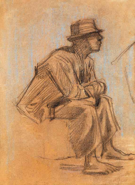 (1873-1950) Konflis (Krúdy) Cab(Krúdy) 49 x 40 cm Vegyes technika, papír Mixed technique on paper Jelezve jobbra lent Signed lower right: Scheiber H