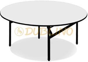 Raktáron elérhetőségeinken DL BANQUET TABLE ROUND Összecsukható mechanikával rendelkező rendezvény vagy