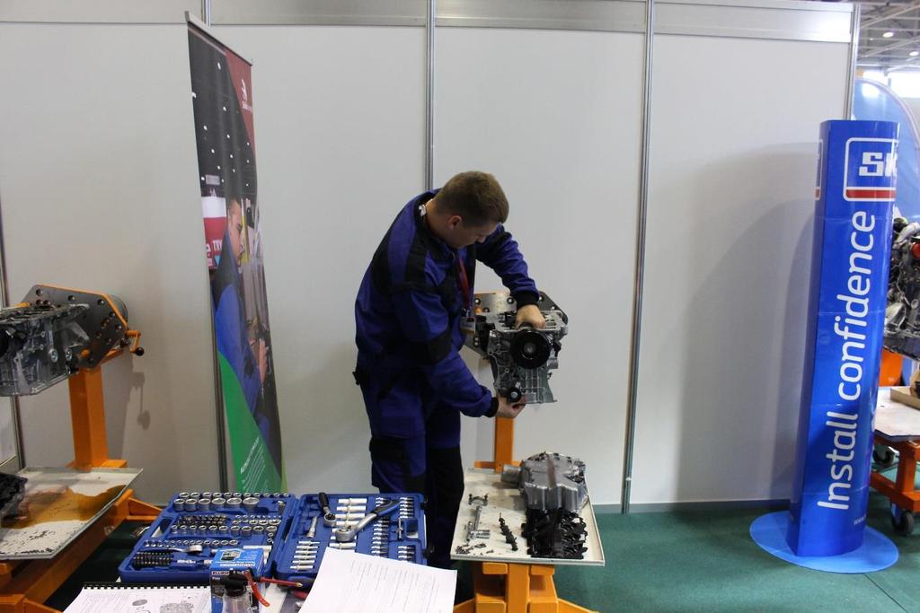 A Würth az AOTV után a EuroSkills nemzeti válogatót is diagnosztikai feladatokkal támogatta. A feladat egyszerűnek tűnt: be kellett indítani a járművet és meg kellett találni a hibákat.