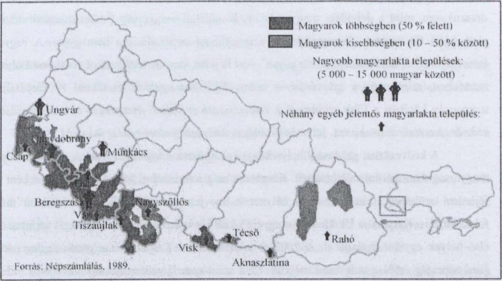 ) Kárpátalja területe: 12 800 km2, mely Ukrajna területének 2,12%-át alkotja. A 2001. évi ukrán népszámlálás szerint Kárpátalja lakossága 1 254 614 fő (100%) volt.