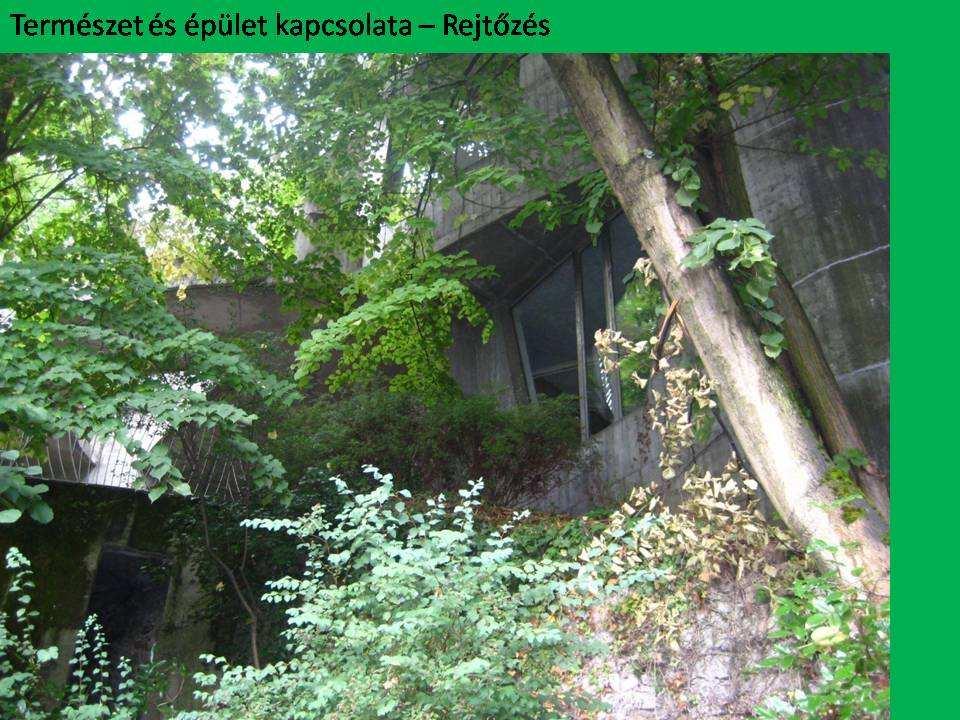 A belső és a külső tér kapcsolatát fedett-nyitott terek erősíthetik.