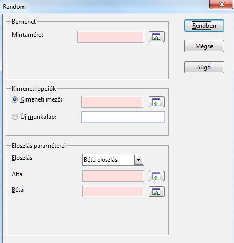 2. A Mintaméret szövegdobozban megadhatjuk a minta méretét.