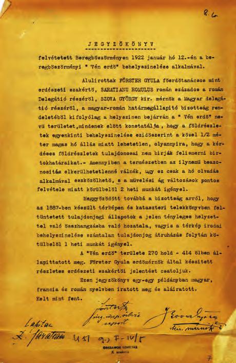 58 Catastrum 4. évfolyam (2017), 4. szám, 55 64. A berekböszörményi erdőbejárás térképvázlata.