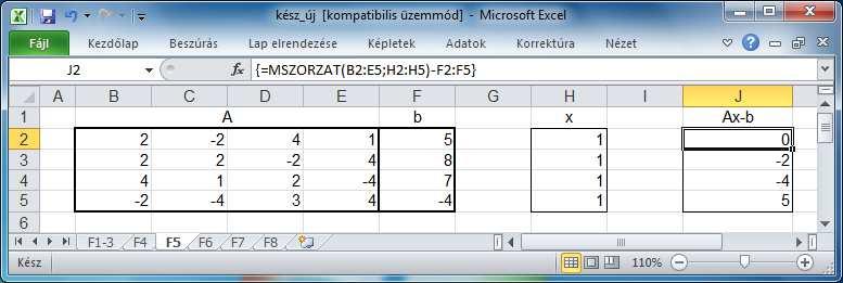 Lineáris egyenletrendszerek (bev.