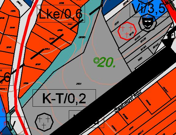 Jelen tervmódosítás során az Önkormányzat szeretné rendezni a temető területének lehatárolását, ezért az elkészült telekalakítási vázrajznak megfelelően a különleges temető terület K-T jelű építési