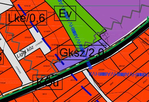 A Völgy utcai ingatlan, háttérben a volt Kerox telephelye mögött található erdő látható Az ingatlan tulajdonos kérelmet nyújtott be az Önkormányzathoz a hatályban lévő településrendezési eszközök
