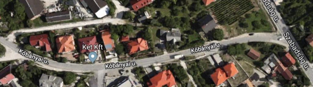 út torkolatáig, az út északi oldalán viszonylag nagyméretű lakótelkek alakultak ki.