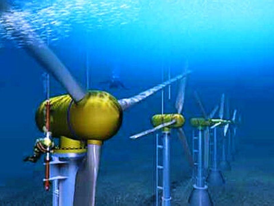 2.34. ábra: Áramlaterőmű elvi felépítése 2.9. SZÉLERŐMŰVEK A Föld évi szélenergia-készletét 9.1015 kwh-ra becsülik, amelynek legfeljebb 0,3%-a hasznosítható gazdaságosan.