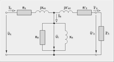 Villamosenergetika és biztonságtechnika 4.1.2. HELYETTESÍTŐ KAPCSOLÁSI VÁZLAT A 4.4. ábra mutatja a transzformátorok villamos helyettesítő kapcsolási képét.