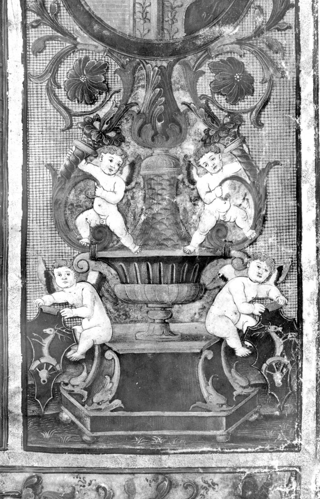 A Bakócz-graduále címlapjának részlete, 1510-es évek.