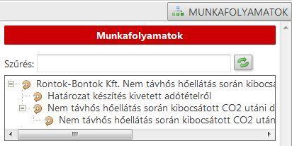 Ezek a folyamatok a képernyő jobb oldalán található ikon segítségével végezhetők el.