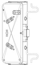 H 5.3 Installation The unit must be installed in the following position. It is important that the unit is completely flat in order for the condensation drainage to work properly. Fig. 5.a,b,c Fig. 5.d Fig.