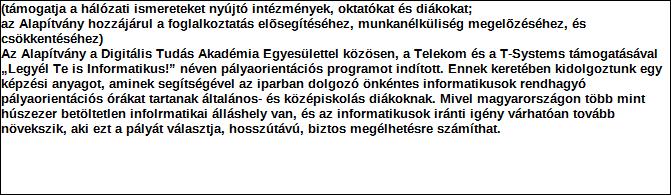 A kettős könyvvitelt vezető egyéb szervezet egyszerűsített beszámolója és közhasznúsági melléklete PK-142 1. Szervezet azonosító adatai 1.1 Név 1.