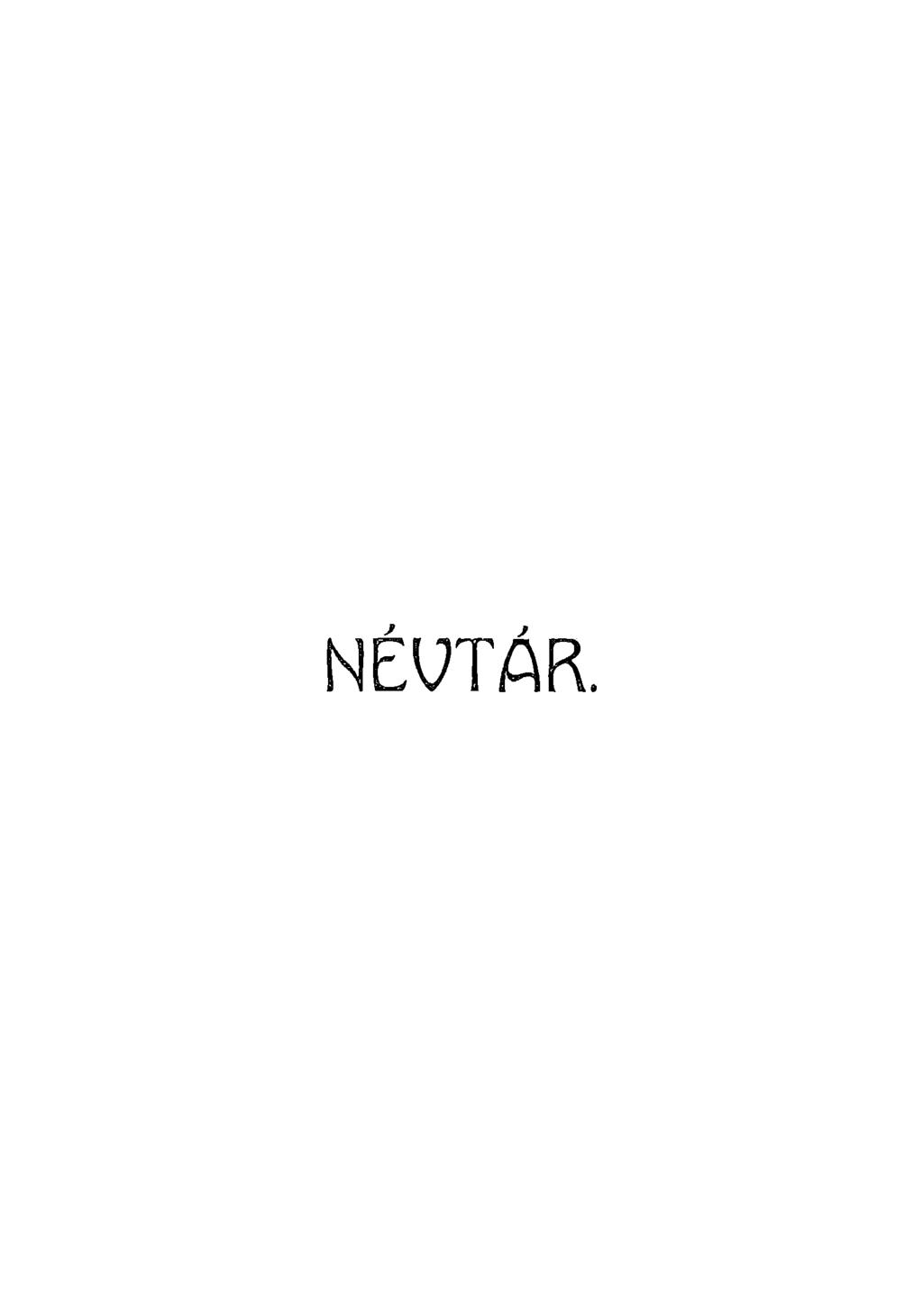 NÉVTÁR.