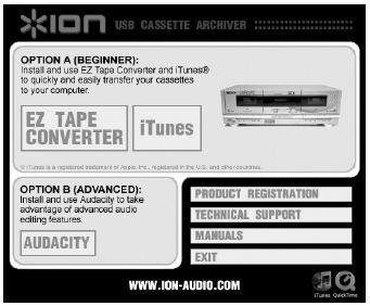 EZ Tape Converter 1.0 verziójú kézikönyv Bevezetés Az EZ Tape Converter az egyik legegyszerűbb program, amellyel a zenei kazettáit számítógéppel digitalizálhatja.