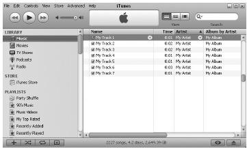 7. lépés Az itunes-ban belehallgathat a felvételeibe. Indítsa el ehhez az itunes-t, a Start Minden program itunes menüpontokkal.