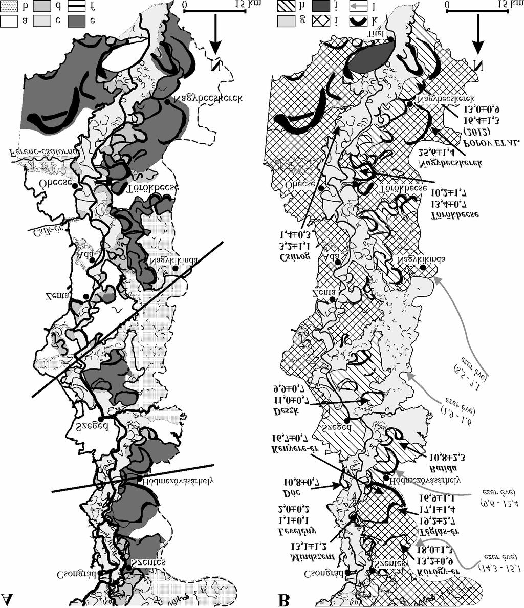 278 HERNESZ Péter et al.: Ártéri szintek és paleo-medrek: ártérfejlődés az Alsó-Tisza mentén 2. ábra.