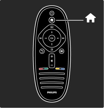 2.2 Menüüd h Kodu Kodumenüüst saate hakata vaatama telerit või filmiplaati või alustada mõnd muud toimingut. Seadme ühendamisel teleriga saate toiminguid lisada. Vajutage Kodumenüü avamiseks nuppu h.