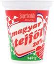 56-67,- Magyar tejföl 20% 140g db