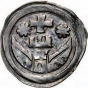 122 123 124 122. Obulus (Ag) Av: mint elôzô, de kisebb /wie vorher, aber kleiner/ 0.24 gr., Huszár: 251, UngerI.: 191, CNH.I.: 213, RR! fast 123.