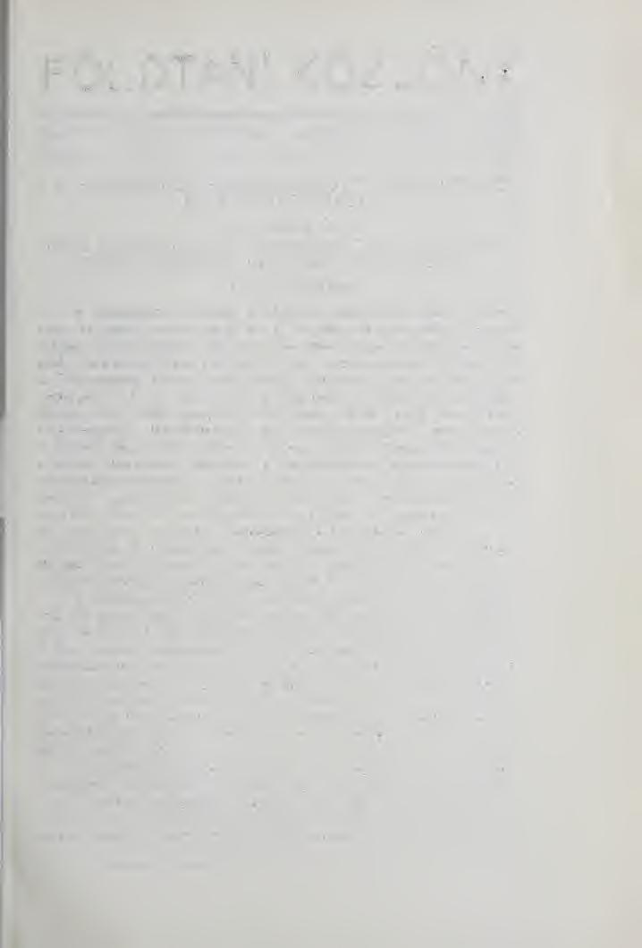 FÖLDTANI KÖZLÖNY Bánd LXVI. kötet. 1936. július szeptember. Heft 7 9 füzet. A BEREGSZÁSZI-HEGYSÉG ERUPTÍV KZETEI ÉS AZOK ELVÁLTOZÁSAI. Irta: Kulhay (lyula.