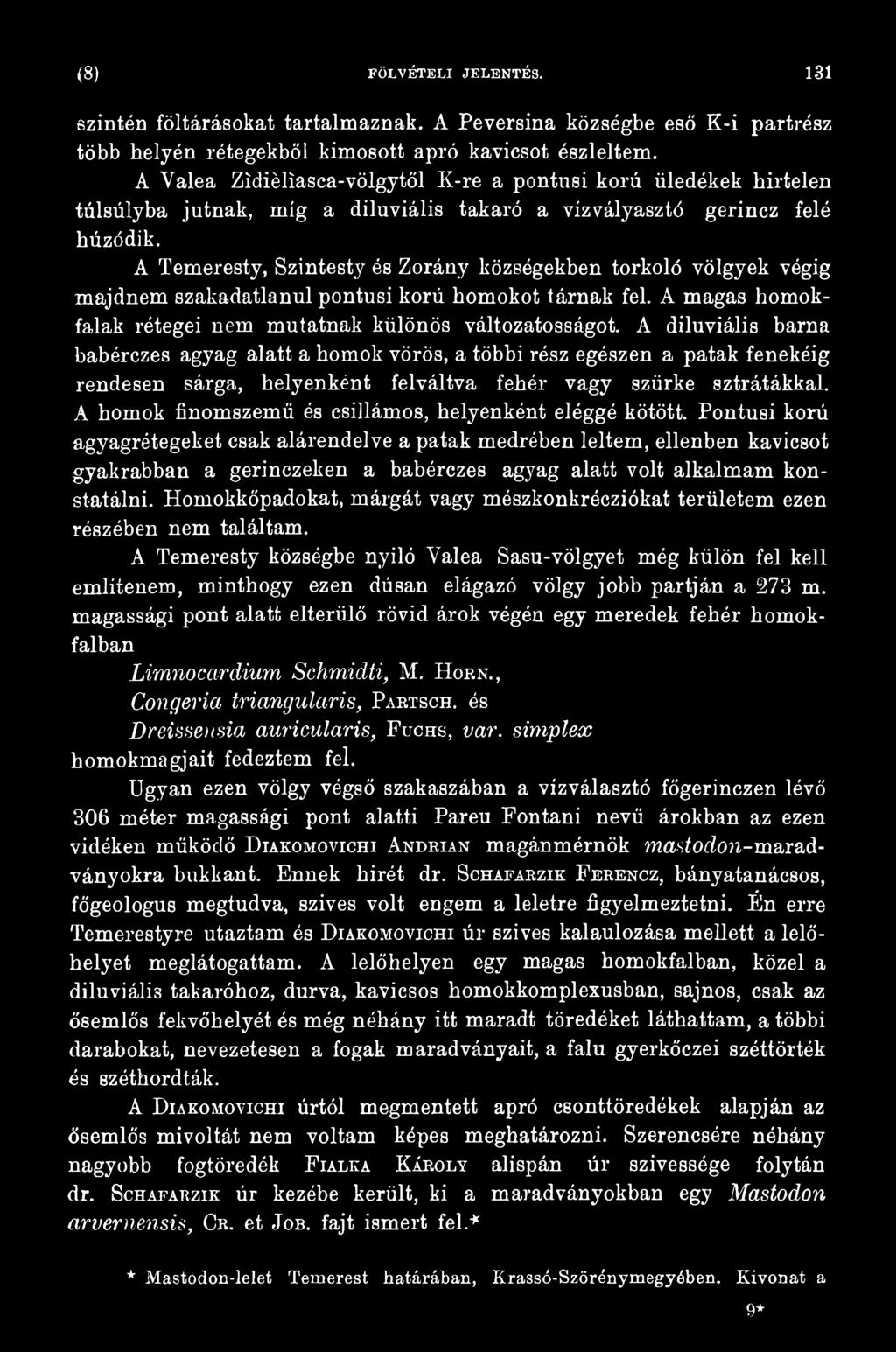 A homok finomszemű és csillámos, helyenként eléggé kötött.