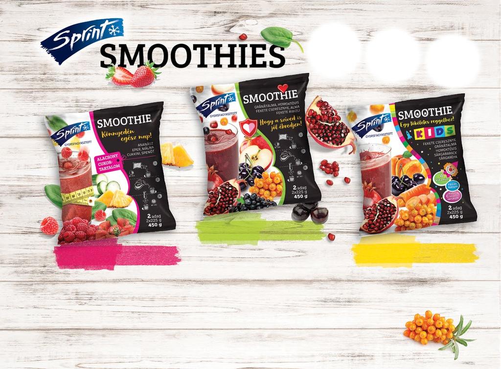 Saját márkás termékek Eigenmarkenprodukte Private label products Sprint LOW SUGAR Smoothie mix LOW