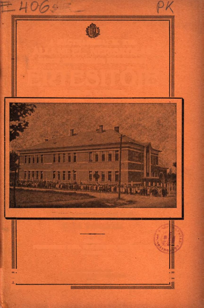 A NAGYKANIZSAI M. KIR. ÁLLAMI EL.