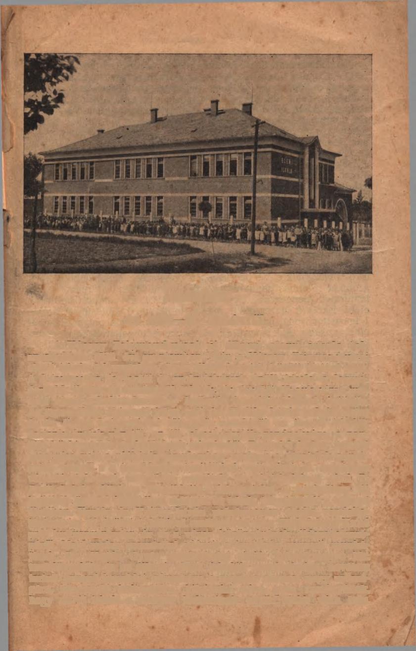 Jelentés az 1930 31. tanévről. A Vécsey Zsigmond-utcai új állami elemi iskola felszentelése. 1930. évi szeptember 28-án a Vécsey Zsigmond-utcai elemi iskola felszentelése ünnepélyes keretek között történt meg.