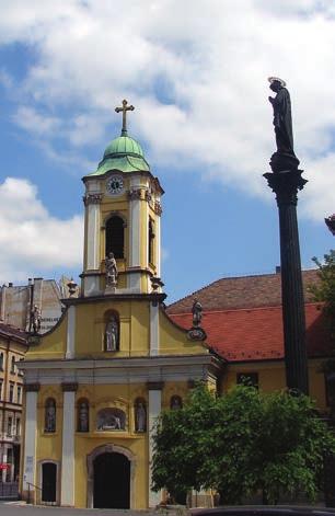 8. A SZENT RÓKUS PLÉBÁNIA 611 Az építkezés meg is kezdôdött az ideiglenes kórház barakkjai mellett. Az alapkôletétel 1711.