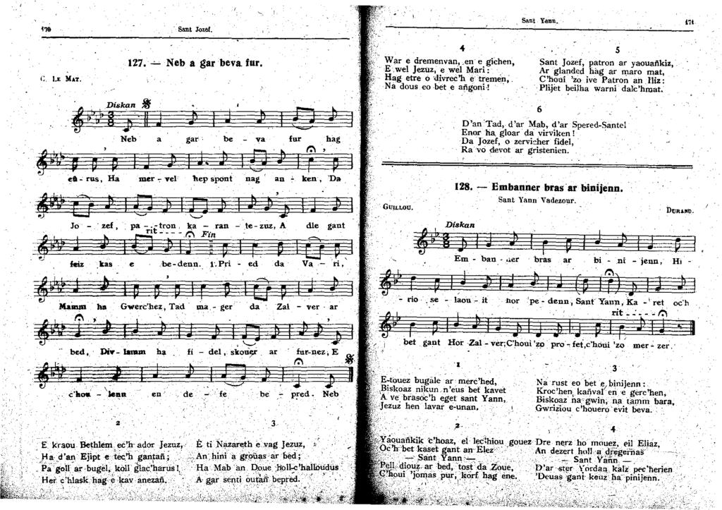 ,.,. Sant Jozef. C. I.E MAT. 27. -"-- N eb a gar be va fur...diskan. iï 3. Il J J ) a Neb a gar-. be - va fur J ; J. Jl a eo..:.