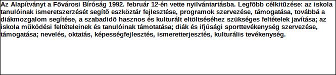 1. Szervezet / Jogi személy szervezeti egység azonosító adatai 1.1 Név: Szervezet 1.