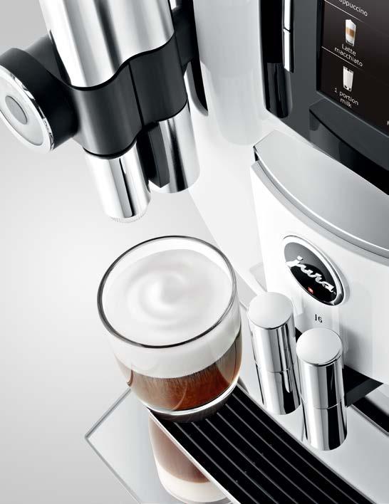 J6 Tulajdonságok Több fokozatú, nagy teljesítményű Aroma G3 őrlőfejnek és a P.E.P. főzőegységnek köszönhetően gyorsan prémium minőségű kávé készíthető.