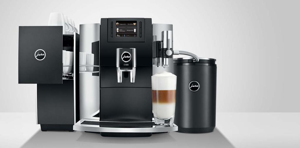 A kávéélmények halmozása A modern kiegészítők teljes mértékben összehangolhatók a JURA készülékekkel és az Ön fogyasztási szokásaival.