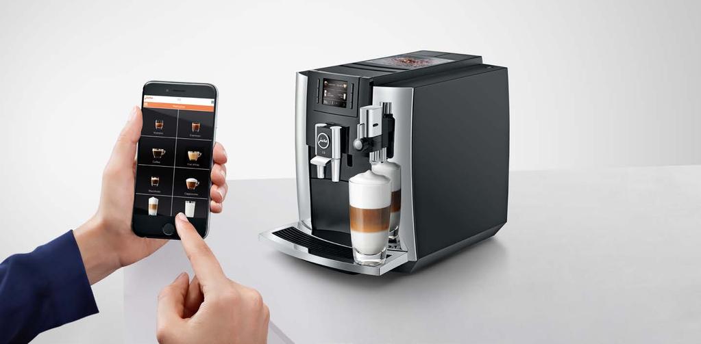 Új J.O.E. A JURA Operating Experience (J.O.E. ) segítségével kávéfőzője összes funkciója elérhető okostelefonján is.