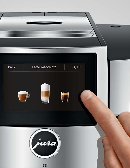 Intuitív működés A JURA fullautomata készülékeivel kávékülönlegességek teljes tárházát készítheti el, ráadásul legtöbb esetben egyetlen gombnyomással.