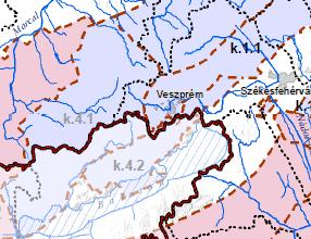 37. ábra: Karsztos felszín alatti víztestek a térségben 6.2.2.1. Villámárvíz A térség egyes települései a villámárvízi eseményeknek erősen kitettek, ezek leginkább a Bakony völgyeiben találhatók.