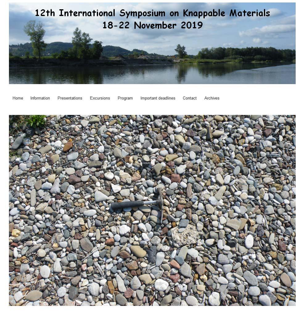 156 12 th International Symposium on Knappable Materials 18-22 November