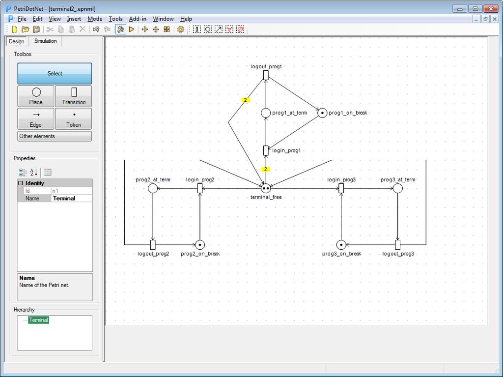 Figure 4.1: The main window of the PetriDotNet framework 4.
