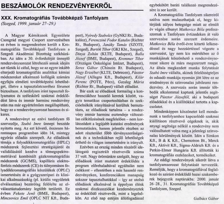 Magyar Kémikusok Lapja 52.