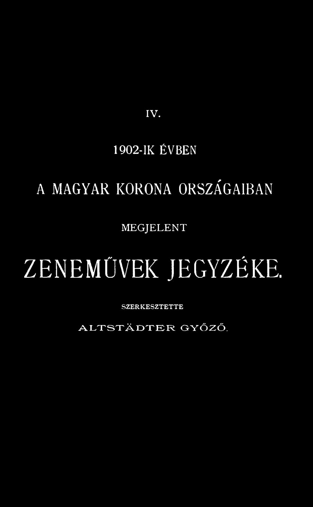 ZENEMÜVEK JEGYZÉKE.