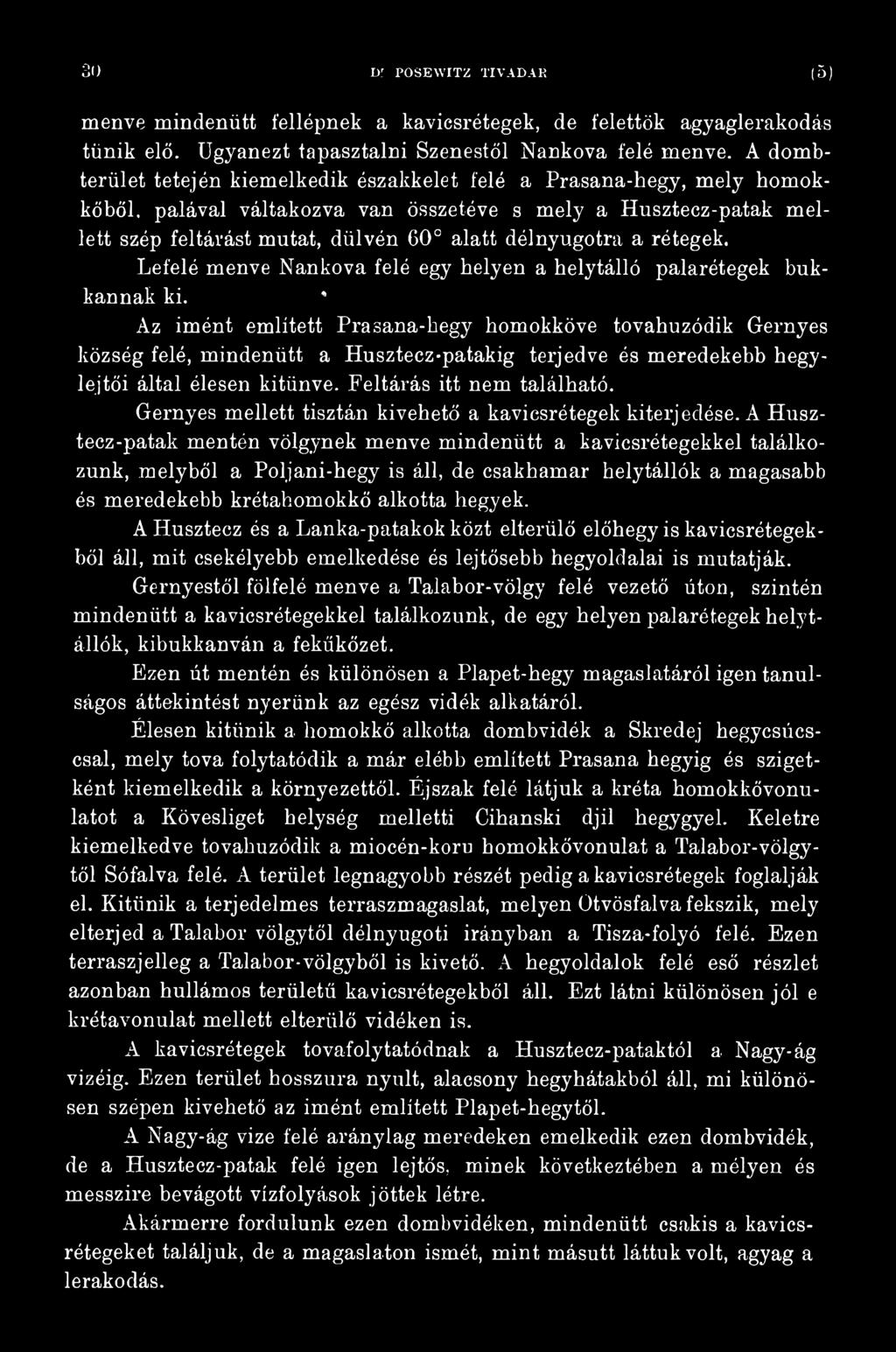 Gernyes mellett tisztán kivehető a kavicsrétegek kiterjedése.