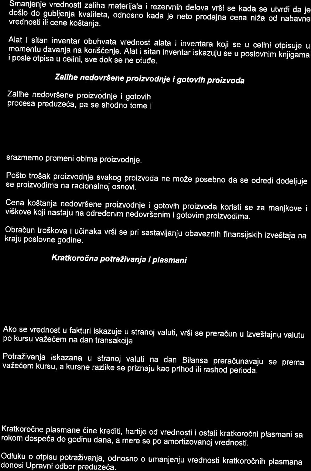 smanjenje vrednosti zaliha materijala i rezervnih delova vrsi do5lo se kada do..gubrjenja se utvrdi da je kvariteta, odnoino taoa ie.eto prodajna vrednosti cena niza ili cene od nabavne ko5tanja.