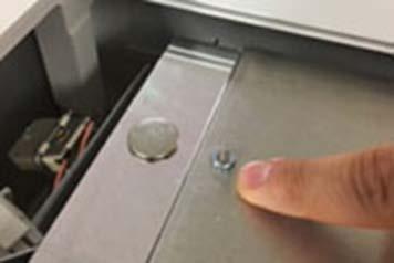 Figure 4: Locating the Front Reflector Screw Nut Figure 5: Locating the Back Reflector Screw Nut 7.