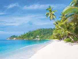 kilométer hosszúságú, festôi Beau Vallon strand közvetlen szomszédságában található.