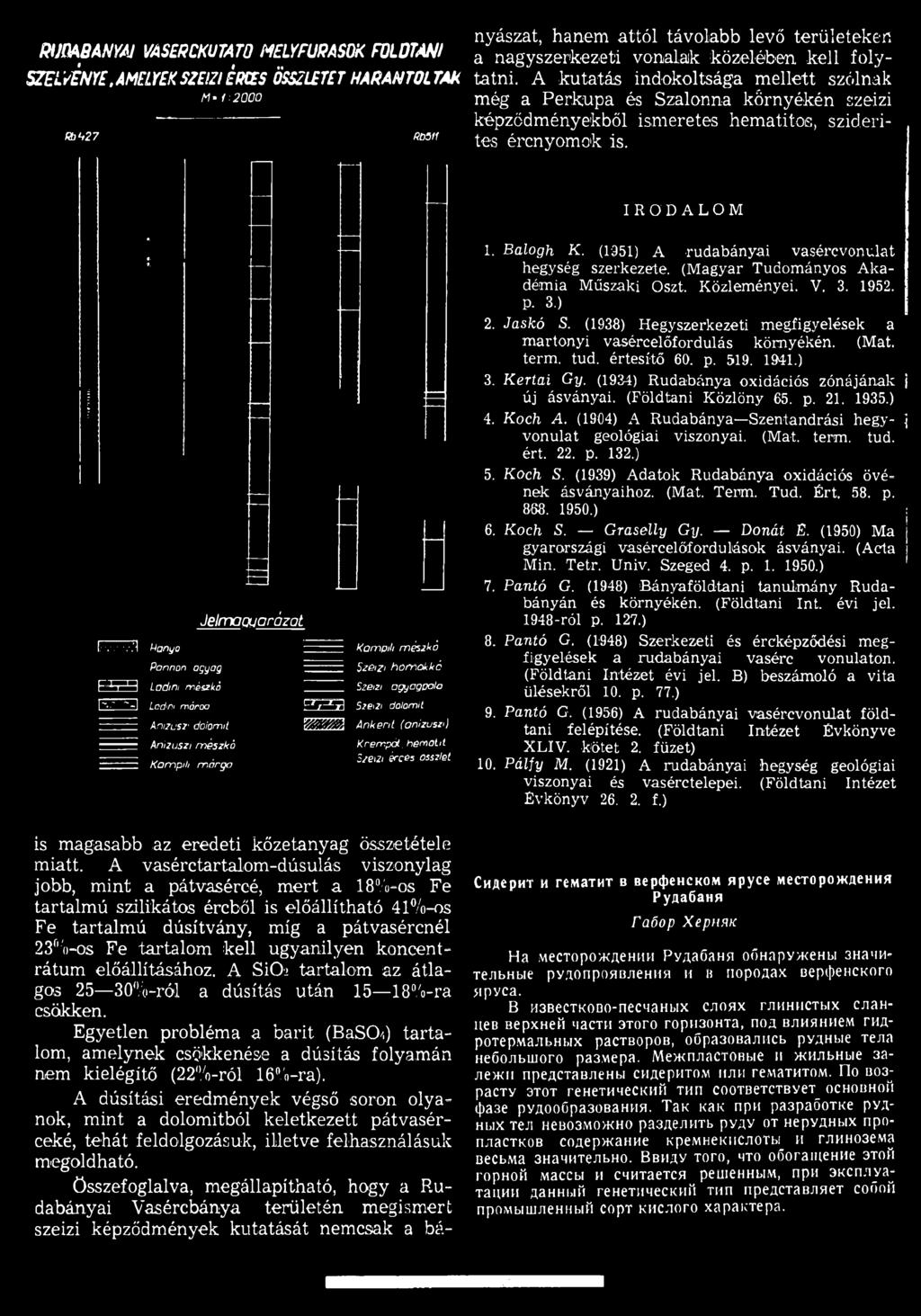 m ó r go Krempát, hemoht Szeizi érces osszlet is magasabb az eredeti kőzetanyag összetétele m iatt.