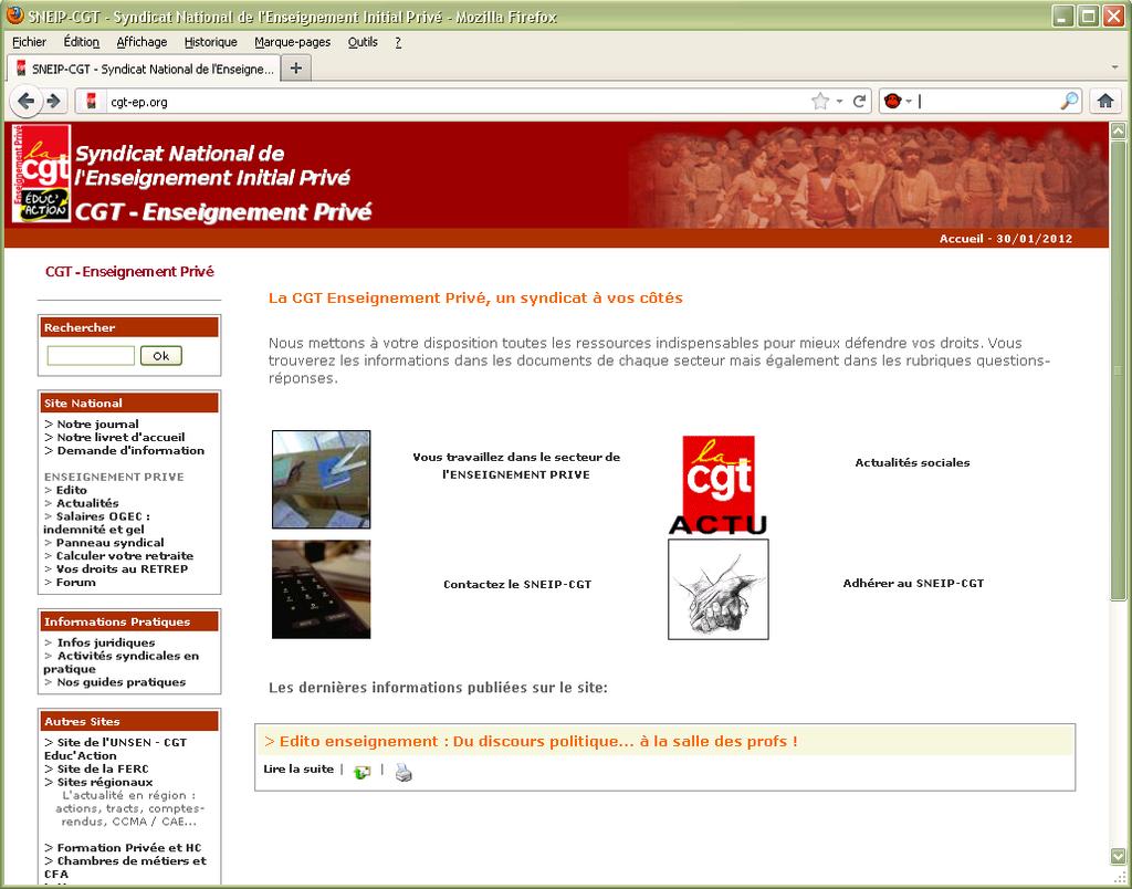 V] Lec hienn an SSK (S) www.cgt-ep.org Ur rubrikenn a vez kinniget dre rann ar sindikad ganti.