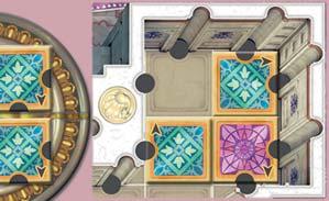 Ha egy újonnan elhelyezett darab több azonos színből álló összefüggő területet hoz létre, vagy kibővít egy ilyen területet, a játékos - aranyat kap minden, a területen lévő mozaikdarab után.