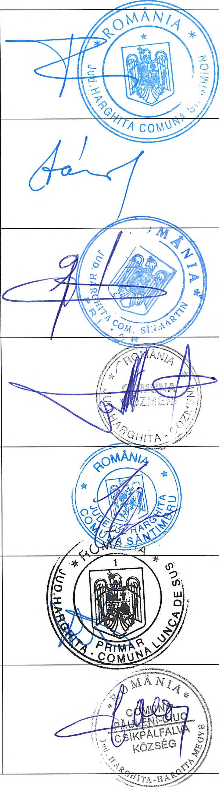 polgármestere Mayor of Sân timbru Town Primar al comunei Sântimbru \ \ b k L N jlas^-lű ÁjZ É->lC3r- C S 4 ^ 4 Gyimesfelsőlok község