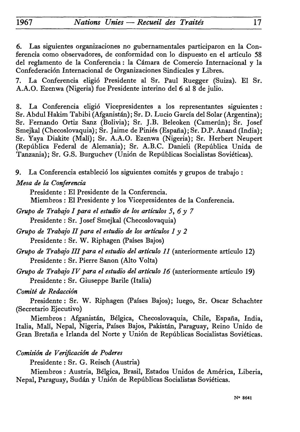 1967 Nations Unies Recueil des Traités 17 6.